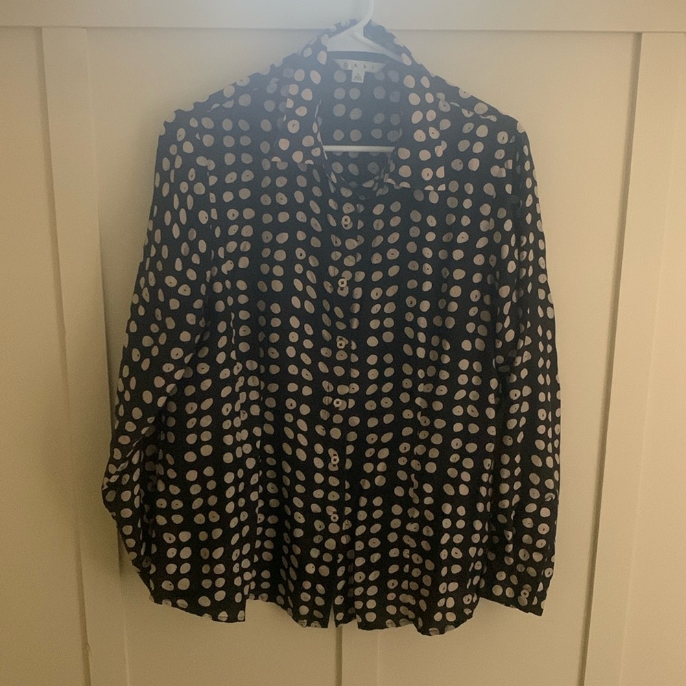 CAbi 100% Silk Button Down Blouse, Style 664